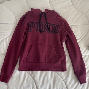 Womens PINK cranberry hoodie, size xs